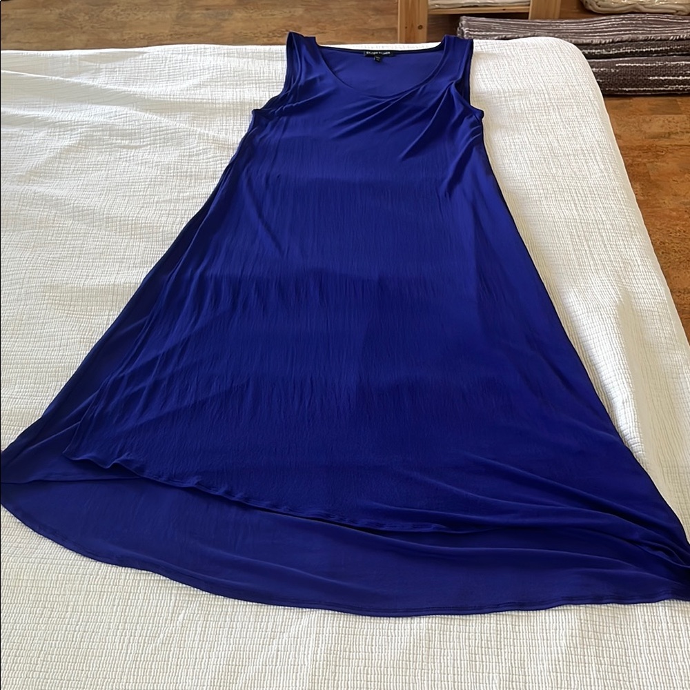 Eileen Fisher Purple Silk Stretch Jersey Dress XS
